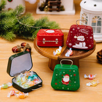 HKM-906387 Mini Tinplate Handbag Candy Boxes for Christmas Storage - Various Styles Available