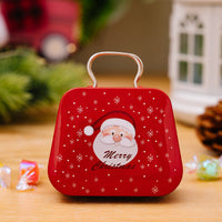 HKM-906387 Mini Tinplate Handbag Candy Boxes for Christmas Storage - Various Styles Available