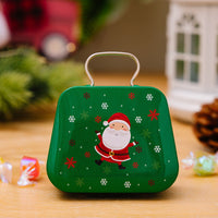 HKM-906387 Mini Tinplate Handbag Candy Boxes for Christmas Storage - Various Styles Available