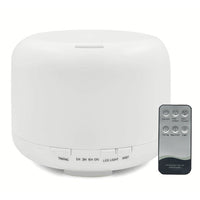 HKM-906451 Colorful Wood Grain Ultrasonic Humidifier - 500ML Aroma Diffuser with Remote Control for Household Use