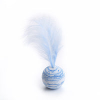 HKM-906707 Cat-related Products Feather EVA Material Lightweight Foam Ball Throwing Toy