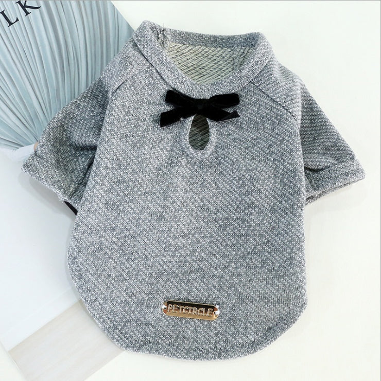 HKM-906707 Cute Cotton Bow Tie T-shirt for Dogs – Various Sizes Available