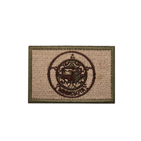 HKM-906771 Embroidered Cloth Stickers with Velcro Epaulets for Clothing - Louisiana, Montana, Minnesota Designs