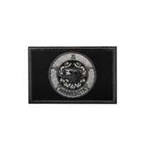 HKM-906771 Embroidered Cloth Stickers with Velcro Epaulets for Clothing - Louisiana, Montana, Minnesota Designs