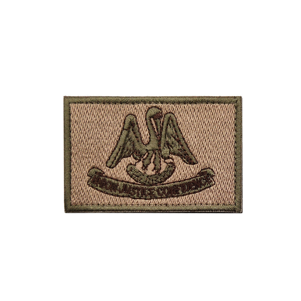 KTX-906771 Embroidered Cloth Stickers with Velcro Epaulets for Clothing - Louisiana, Montana, Minnesota Designs