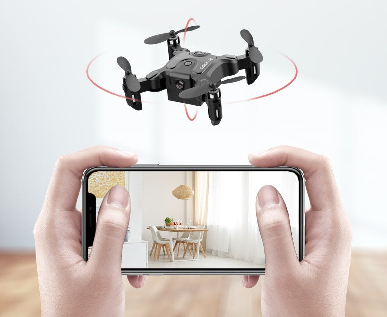 HKM-906771 Mini Folding Drone with High-Definition Aerial Photography, USB Charging, and Remote Control - Compact Design for Easy Portability