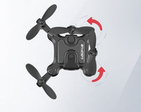 HKM-906771 Mini Folding Drone with High-Definition Aerial Photography, USB Charging, and Remote Control - Compact Design for Easy Portability