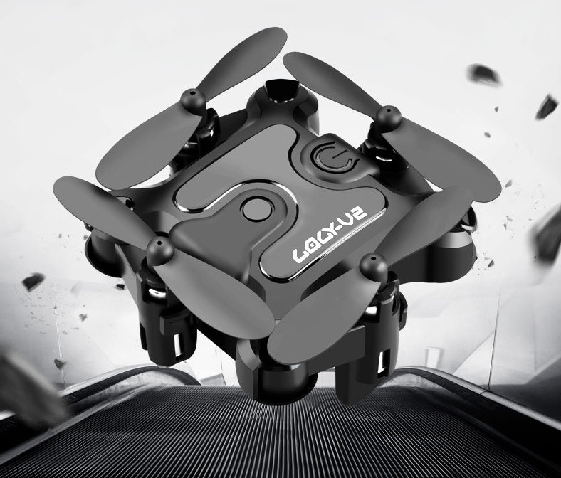 HKM-906771 Mini Folding Drone with High-Definition Aerial Photography, USB Charging, and Remote Control - Compact Design for Easy Portability