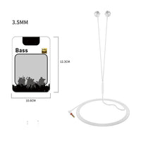 HKM-906835 Wired In-Ear Headphones with Microphone, 20-20000 Hz Frequency Response, 32 Ω Impedance