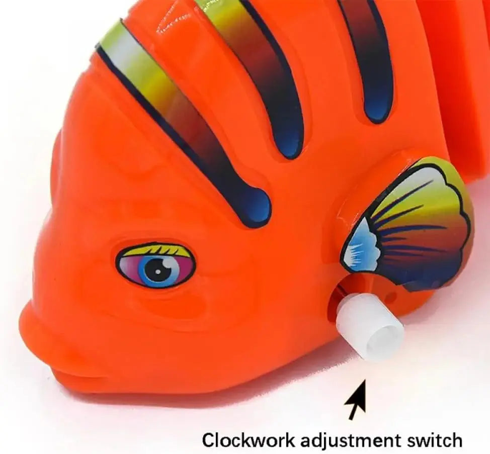 HKM-906899 Multicolor Wind-Up Wiggle Fish Toy for Babies and Toddlers