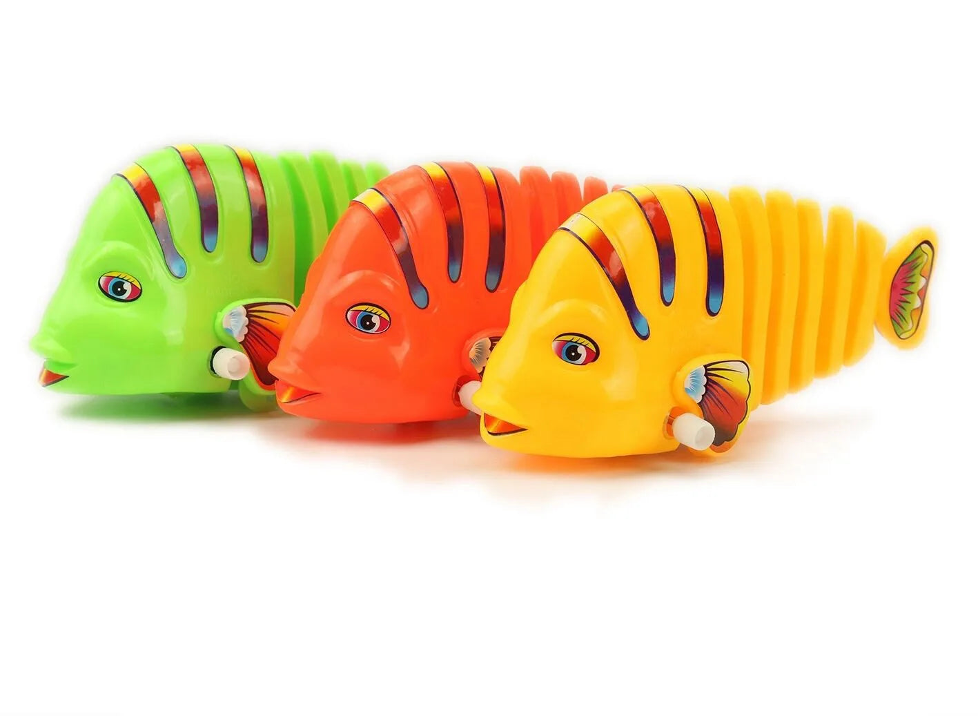 HKM-906899 Multicolor Wind-Up Wiggle Fish Toy for Babies and Toddlers