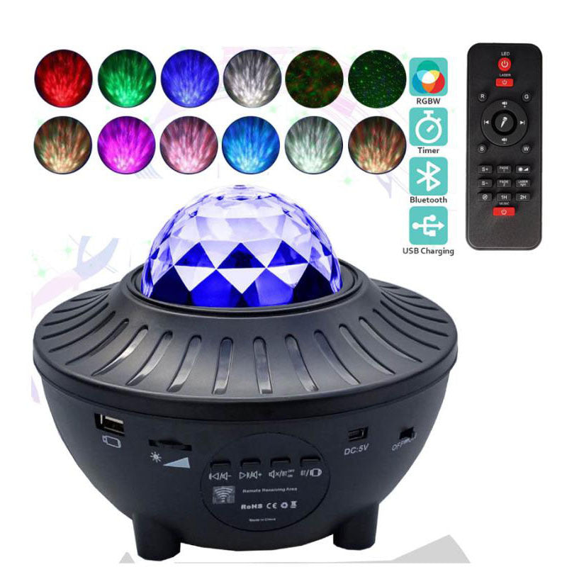 HKM-906963 Bluetooth Music Starry Sky Projector with Remote Control and USB Power Supply
