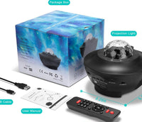 HKM-906963 Bluetooth Music Starry Sky Projector with Remote Control and USB Power Supply
