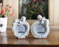 HKM-907027 Cupid Little Angel Heart-Shaped Resin Photo Frame with Variety of Designs and Sizes