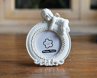 HKM-907027 Cupid Little Angel Heart-Shaped Resin Photo Frame with Variety of Designs and Sizes