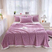 HKM-907091 Solid Color Multi-Functional Blanket in Taffeta Velvet – Various Sizes Available