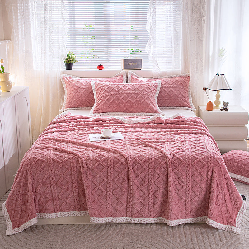 HKM-907091 Solid Color Multi-Functional Blanket in Taffeta Velvet – Various Sizes Available