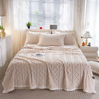 HKM-907091 Solid Color Multi-Functional Blanket in Taffeta Velvet – Various Sizes Available