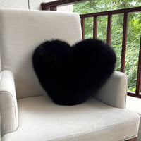 HKM-907219 Light Luxury Faux Fur Plush Pillow in Various Colors and Sizes
