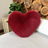 HKM-907219 Light Luxury Faux Fur Plush Pillow in Various Colors and Sizes