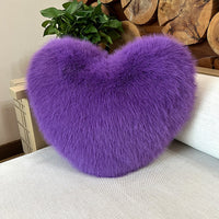 HKM-907219 Light Luxury Faux Fur Plush Pillow in Various Colors and Sizes