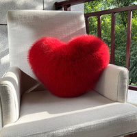 HKM-907219 Light Luxury Faux Fur Plush Pillow in Various Colors and Sizes