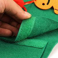 HKM-907219 Three-Dimensional Handmade Felt Christmas Tree Decoration with Lights