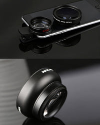 HKM-907475 0.45X Wide Angle and 12.5X Macro Mobile Phone Lens Combo for Universal HD Photography
