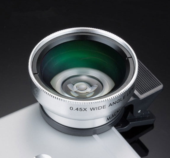 HKM-907475 0.45X Wide Angle and 12.5X Macro Mobile Phone Lens Combo for Universal HD Photography