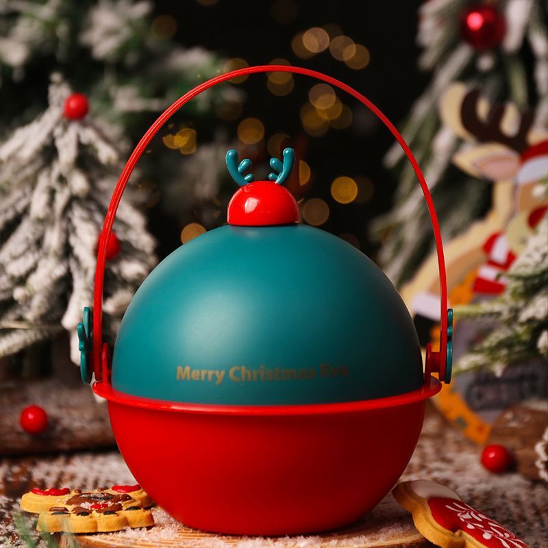 HKM-907539 Christmas Fruit Gift Box with Decorative Tote Bag - Assorted Styles and Inside Treats