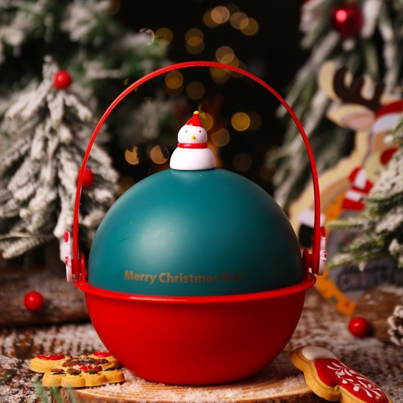 HKM-907539 Christmas Fruit Gift Box with Decorative Tote Bag - Assorted Styles and Inside Treats