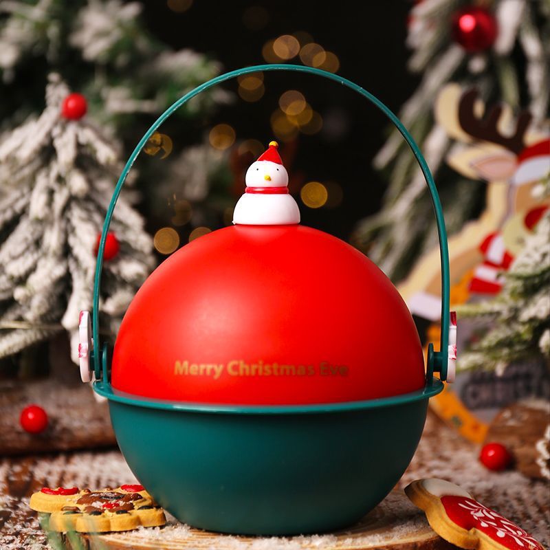 HKM-907539 Christmas Fruit Gift Box with Decorative Tote Bag - Assorted Styles and Inside Treats