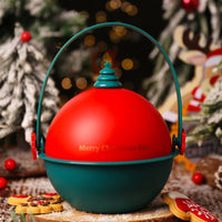 HKM-907539 Christmas Fruit Gift Box with Decorative Tote Bag - Assorted Styles and Inside Treats
