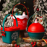 HKM-907539 Christmas Fruit Gift Box with Decorative Tote Bag - Assorted Styles and Inside Treats