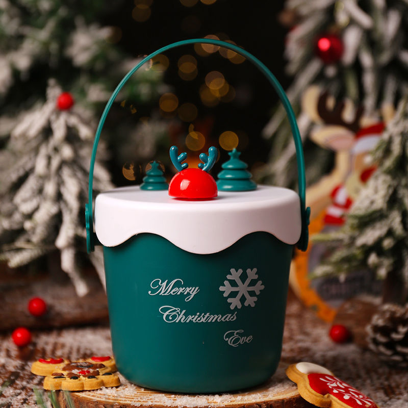 HKM-907539 Christmas Fruit Gift Box with Decorative Tote Bag - Assorted Styles and Inside Treats