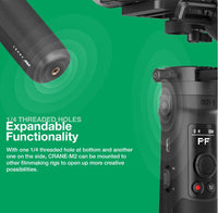 HKM-907603 Handheld Anti-Shake Stabilizer for Cameras and Smartphones, 310° Tilt, 324° Roll, 360° Pan, 1100mAh Battery