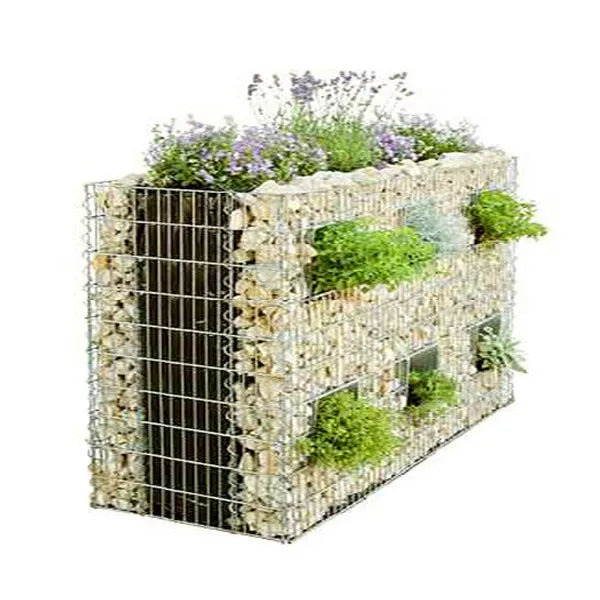 KTX-907603 Welded Stone Gabion Cage Planter 200x100x50 cm for Garden and Landscaping