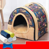 HKM-907795 Detachable And Washable Kennel Cat Litter Closed House For Cats Warm Pet Supplies