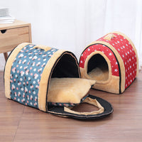 HKM-907795 Detachable And Washable Kennel Cat Litter Closed House For Cats Warm Pet Supplies