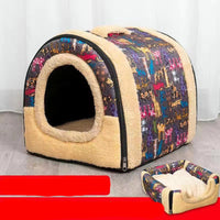 HKM-907795 Detachable And Washable Kennel Cat Litter Closed House For Cats Warm Pet Supplies