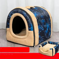 HKM-907795 Detachable And Washable Kennel Cat Litter Closed House For Cats Warm Pet Supplies