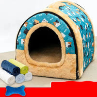 HKM-907795 Detachable And Washable Kennel Cat Litter Closed House For Cats Warm Pet Supplies