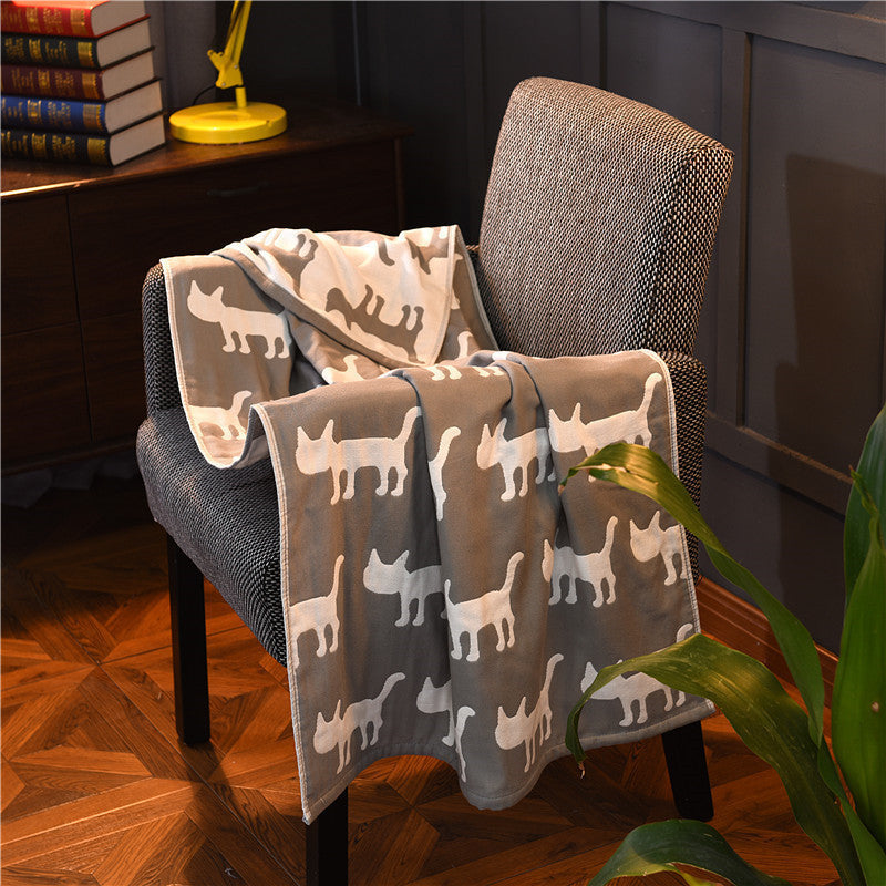 HKM-908051 Cartoon Dog Quick-Drying Bath Towel in Flower Colors - Soft Superfine Fiber, 70x140cm