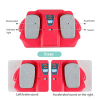 HKM-908051 Educational Pretend Play Electric Steering Wheel Toy with Sound and Light for Kids