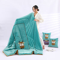 HKM-908051 Multifunctional Folding Back Seat Cushion with Cartoon Anime Design