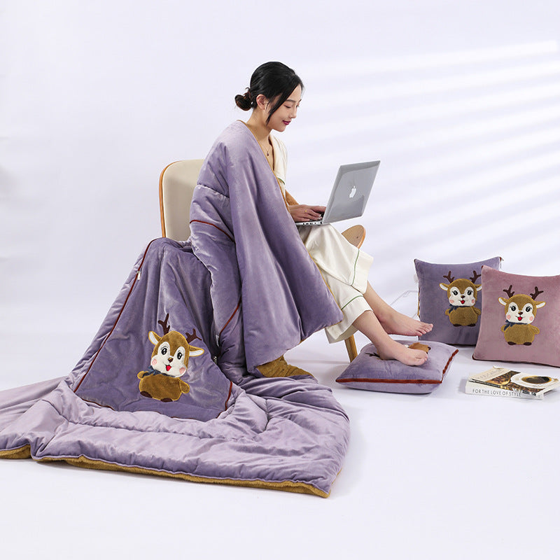 HKM-908051 Multifunctional Folding Back Seat Cushion with Cartoon Anime Design