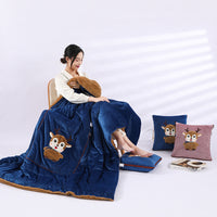 HKM-908051 Multifunctional Folding Back Seat Cushion with Cartoon Anime Design