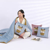 HKM-908051 Multifunctional Folding Back Seat Cushion with Cartoon Anime Design