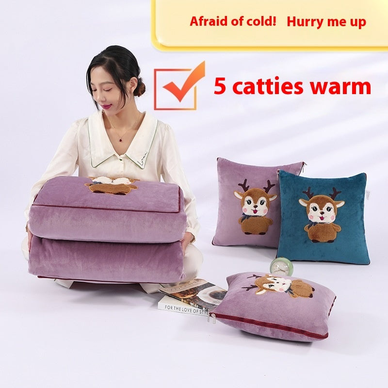 HKM-908051 Multifunctional Folding Back Seat Cushion with Cartoon Anime Design