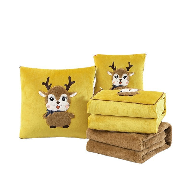 HKM-908051 Multifunctional Folding Back Seat Cushion with Cartoon Anime Design